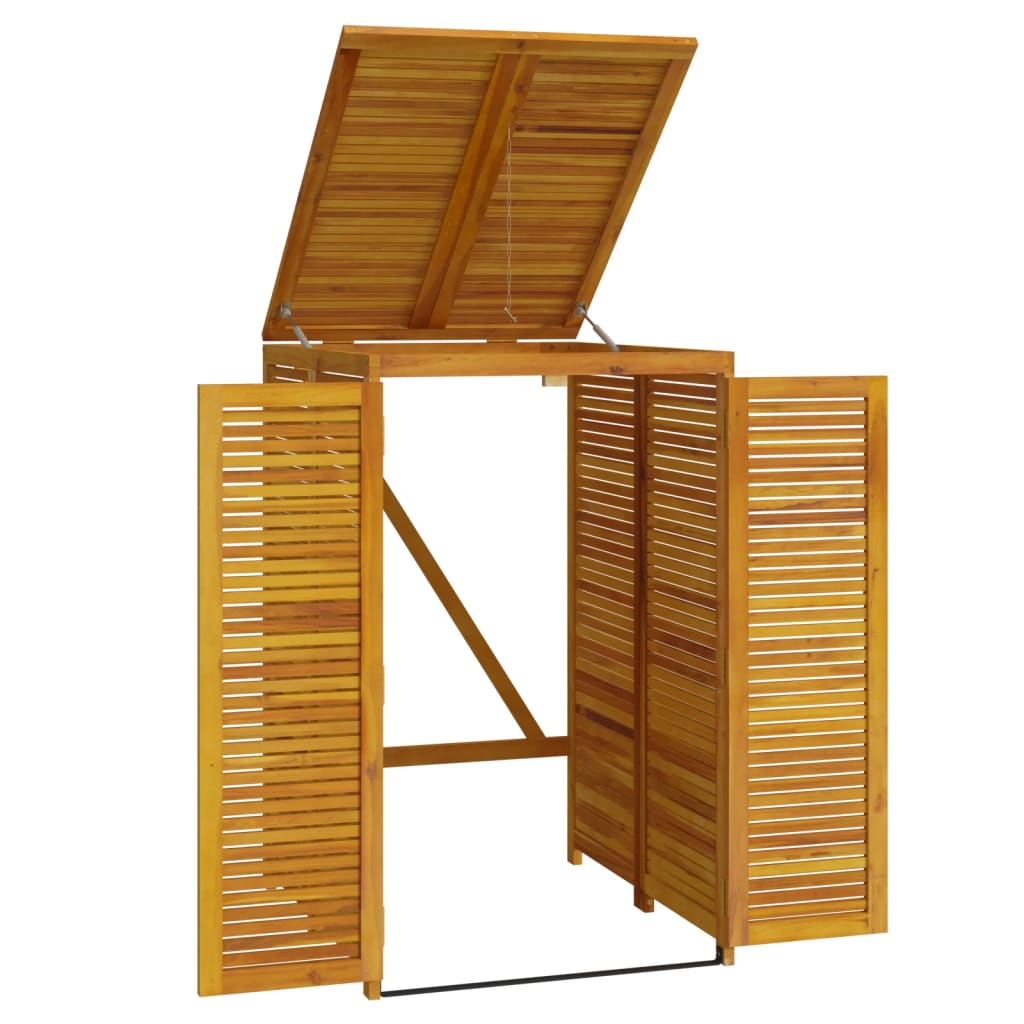 Spremište za kantu za smeće 70x89x117 cm masivno drvo bagrema