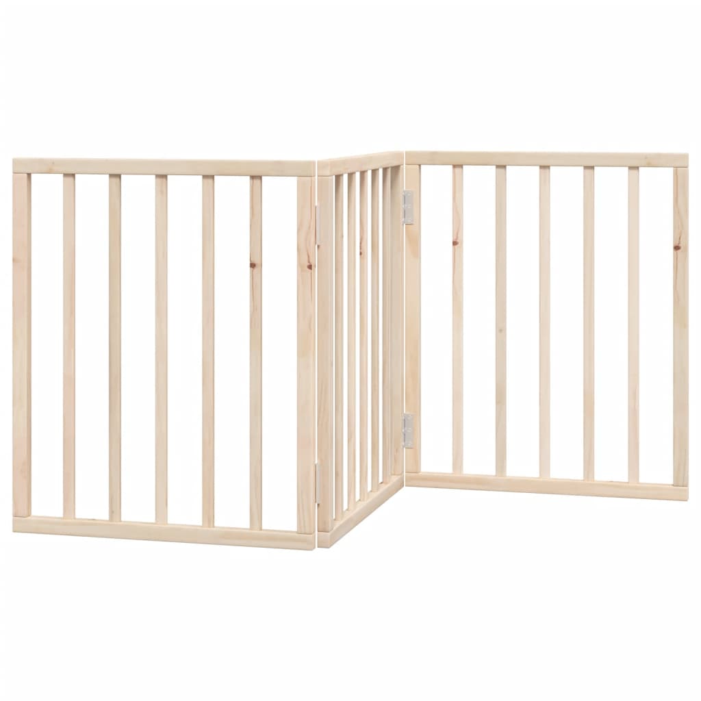 Vrata za pse Sklopiva 3 Panela 150 cm Drvo Topole