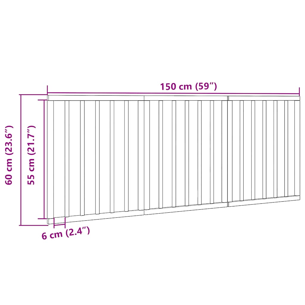 Vrata za pse s 3 panela sklopiva bijela 150 cm od drva topole