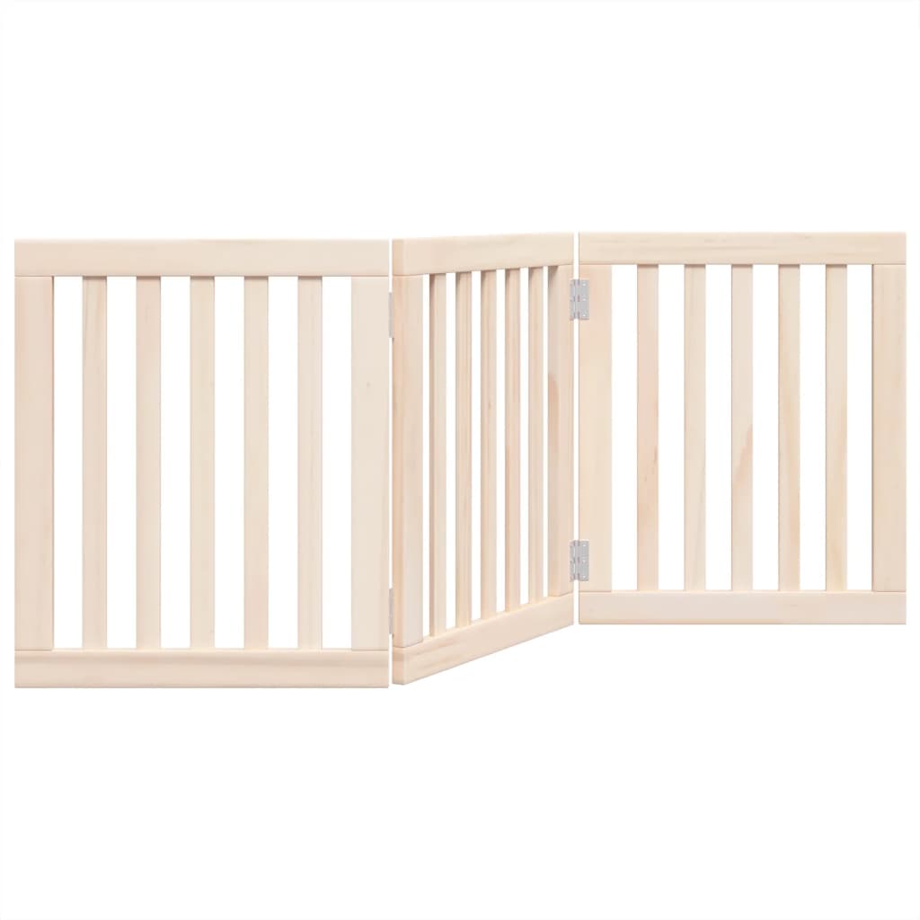Vrata za pse Sklopiva 3 Panela 150 cm Drvo Topole