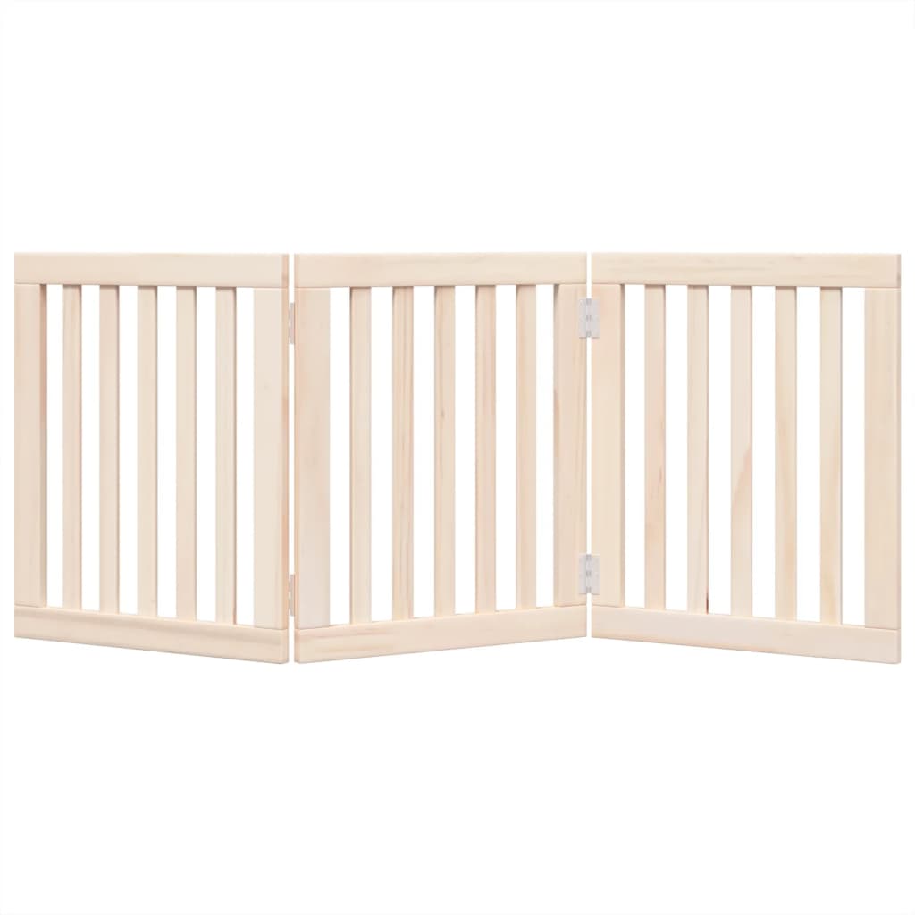 Vrata za pse Sklopiva 3 Panela 150 cm Drvo Topole