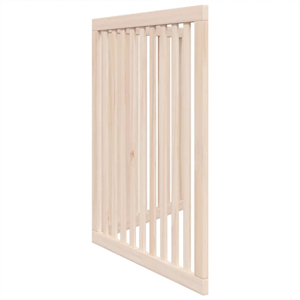 Vrata za pse s 2 panela sklopiva 160 cm od drva topole