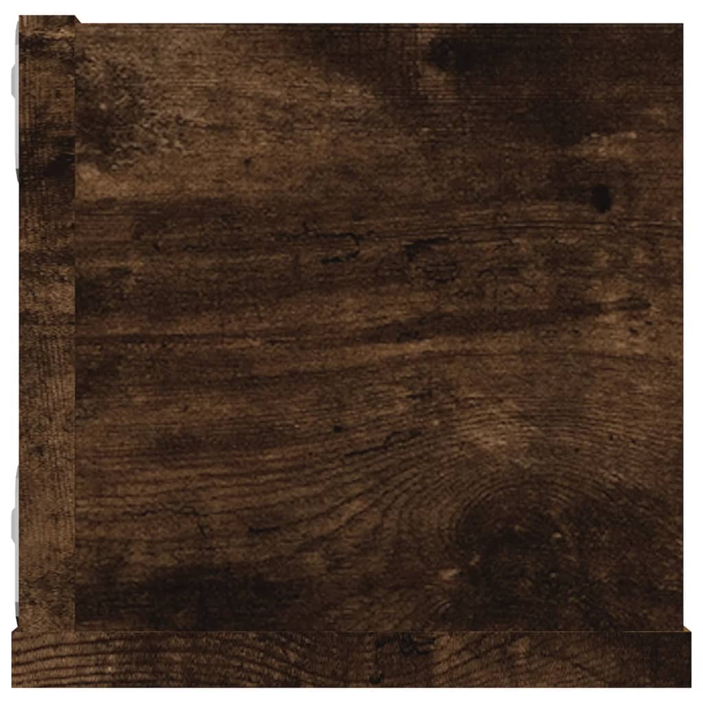 Zidna polica za CD-ove boja dimljenog hrasta 100x18x18cm drvena