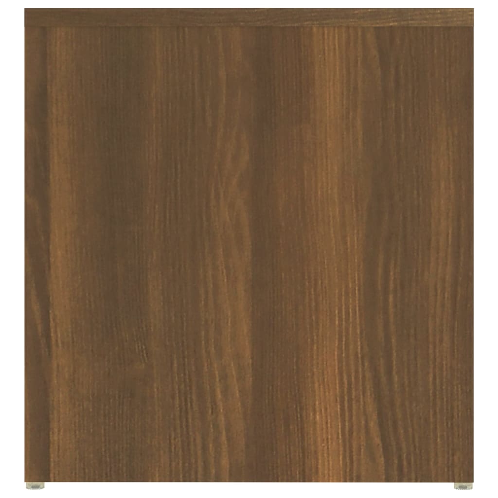 Bočni stolić smeđa boja hrasta 59x36x38 cm konstruirano drvo