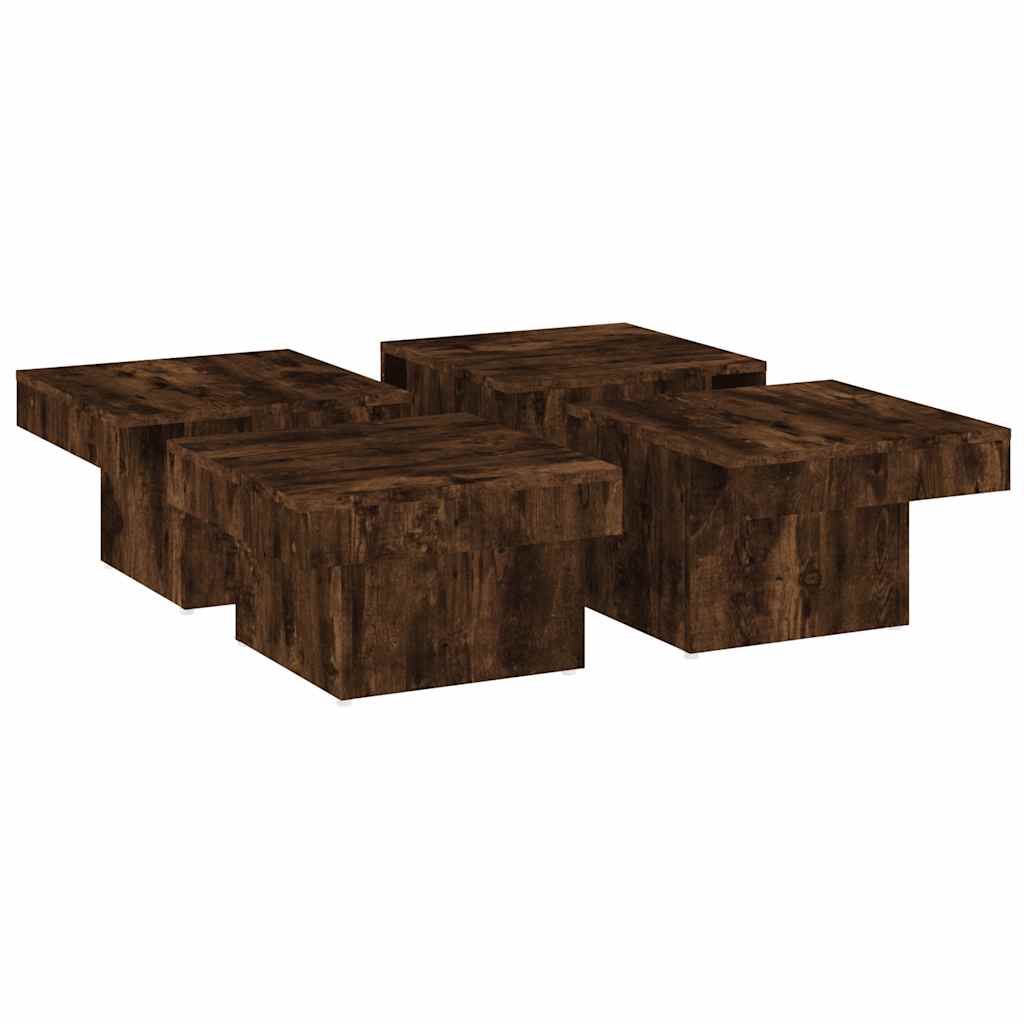 Stolić za kavu boja hrasta 90x90x28 cm od konstruiranog drva