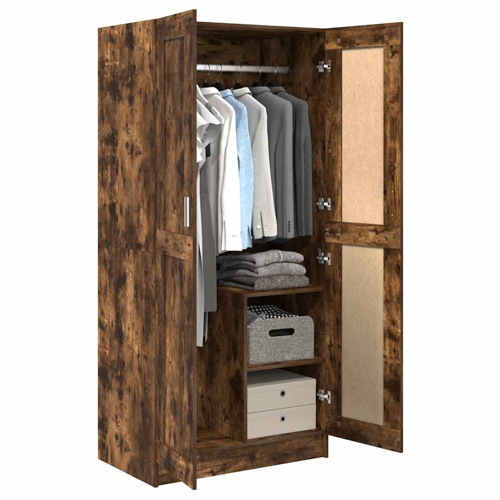 Ormar boja dimljenog hrasta 82,5x51,5x180 cm konstruirano drvo