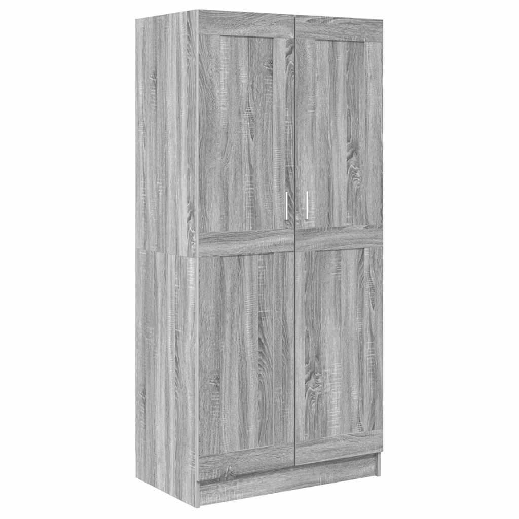 Ormar siva boja hrasta 82,5x51,5x180 cm od konstruiranog drva