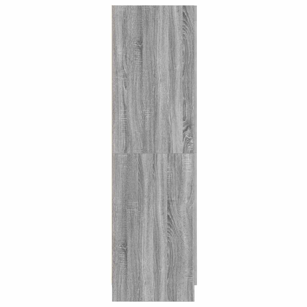 Ormar siva boja hrasta 82,5x51,5x180 cm od konstruiranog drva