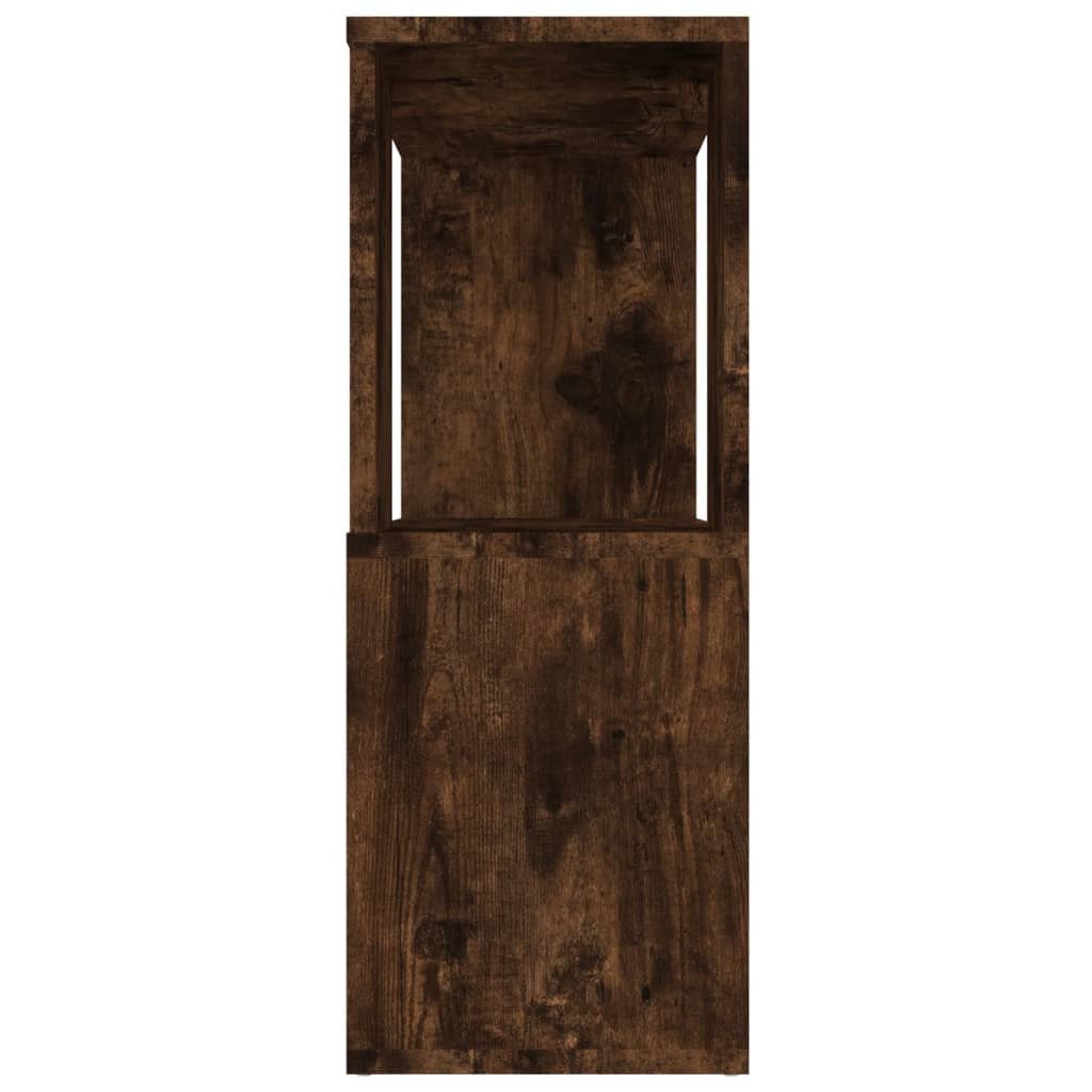 Ormarić za knjige / pregrada boja dimljenog hrasta 80x24x63 cm