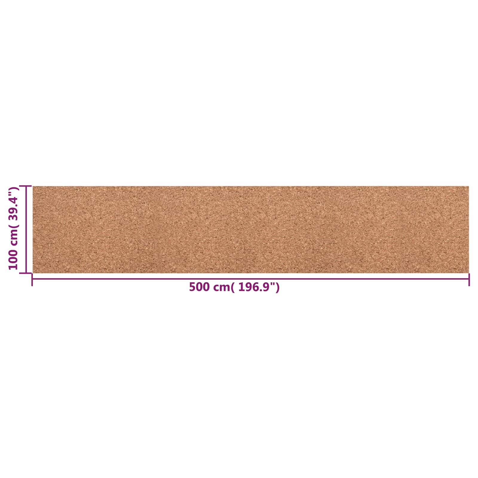 Role pluta Smeđa 100 x 500 x 0,2 cm Pluta