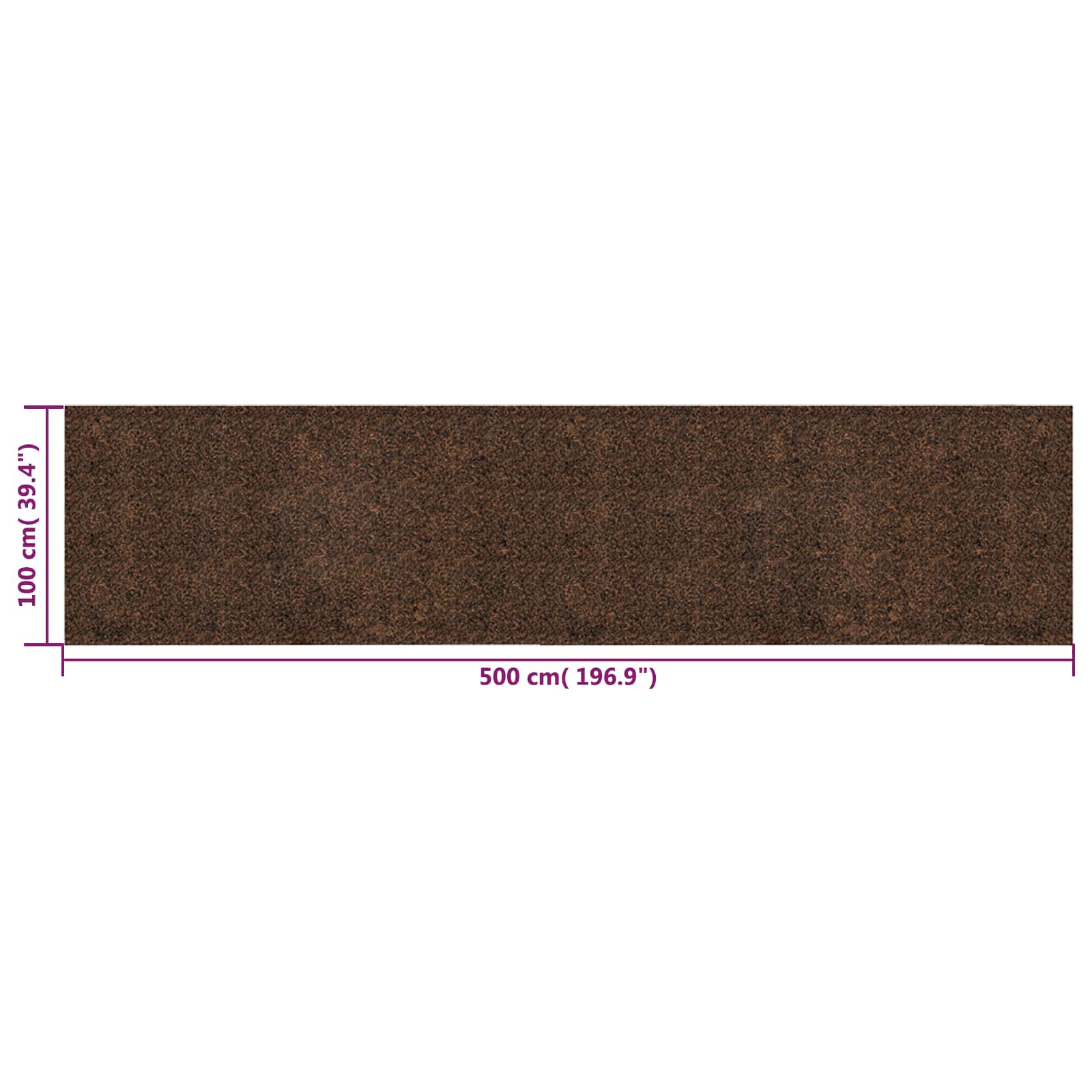 Pluteni valjak Smeđa 500 x 100 cm Cork i guma