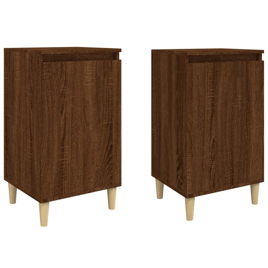 Noćni ormarići 2 kom boja hrasta 40x35x70 cm konstruirano drvo