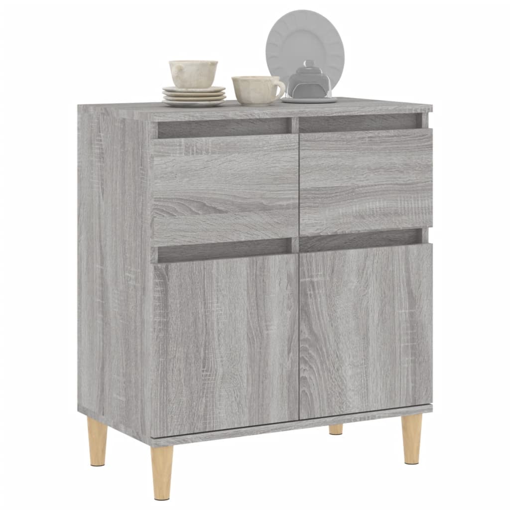 Komoda sivog hrasta sonome 60x35x70 cm od konstruiranog drva
