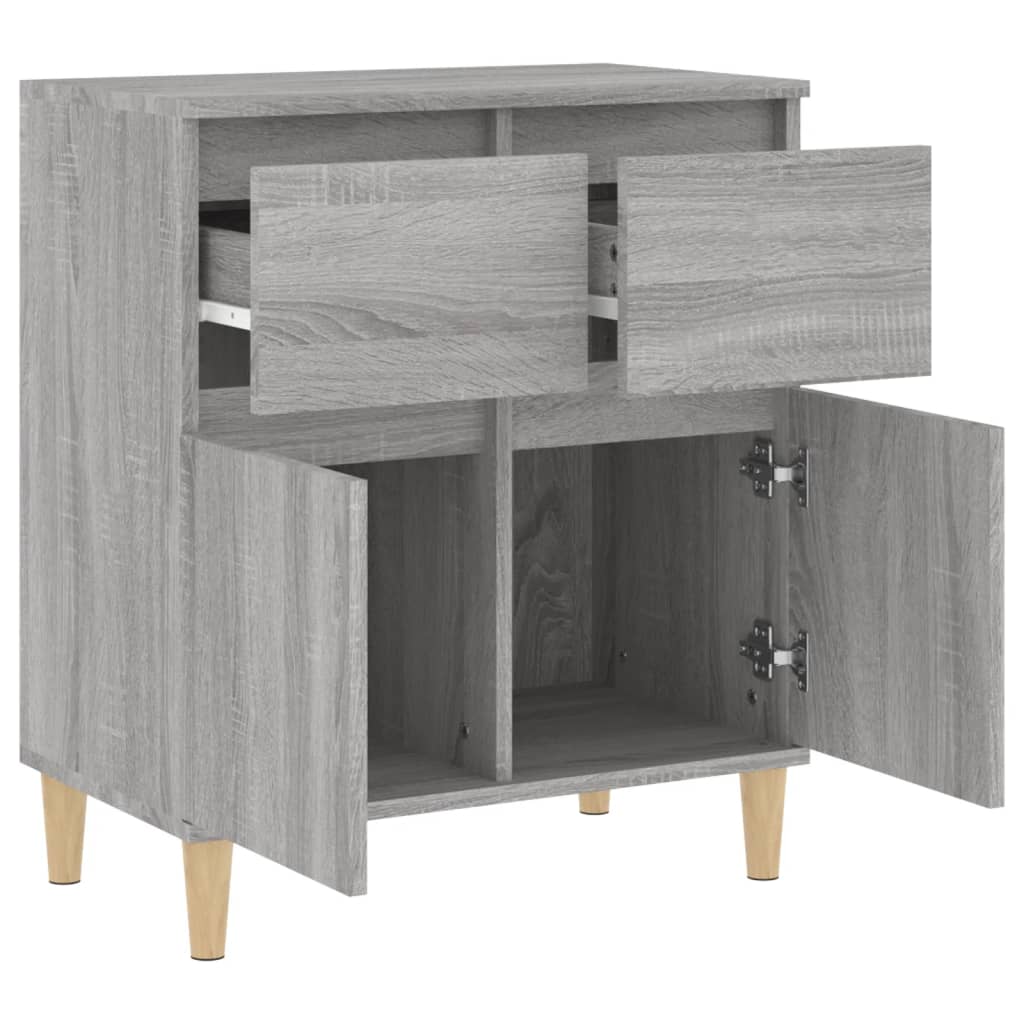 Komoda sivog hrasta sonome 60x35x70 cm od konstruiranog drva