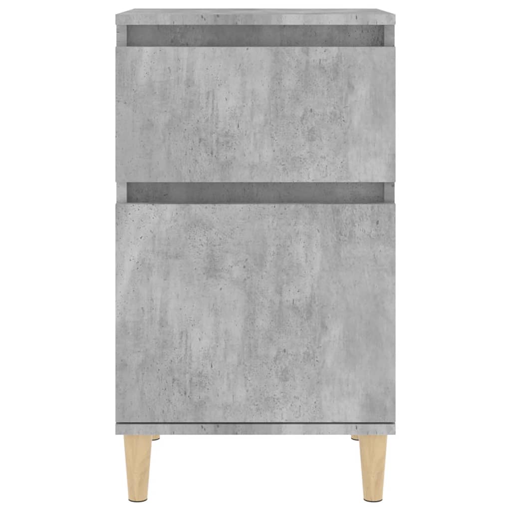 Noćni ormarići 2 kom siva boja betona 40x35x70 cm