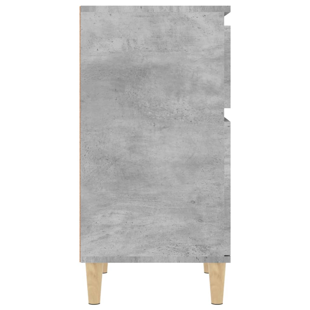 Noćni ormarići 2 kom siva boja betona 40x35x70 cm