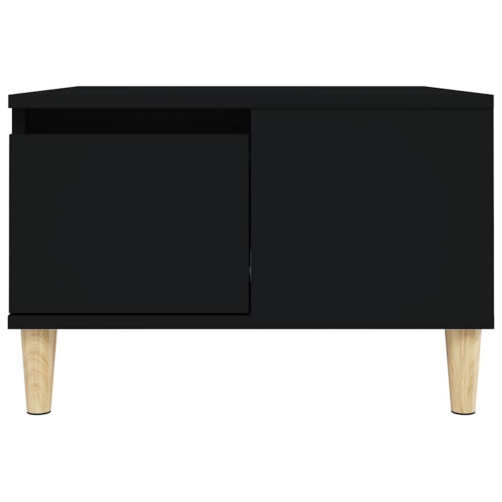 Stolić za kavu crni 55 x 55 x 36,5 cm od konstruiranog drva