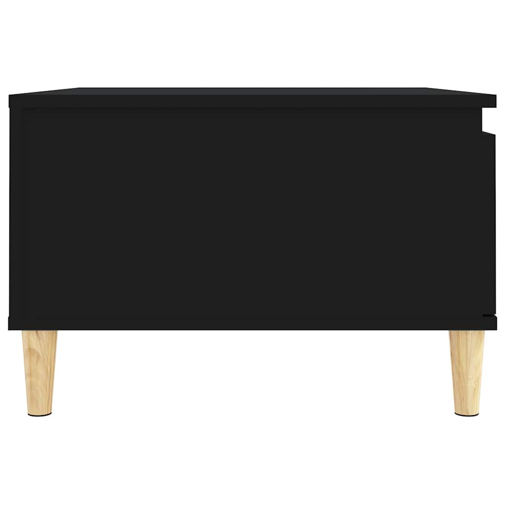 Stolić za kavu crni 55 x 55 x 36,5 cm od konstruiranog drva