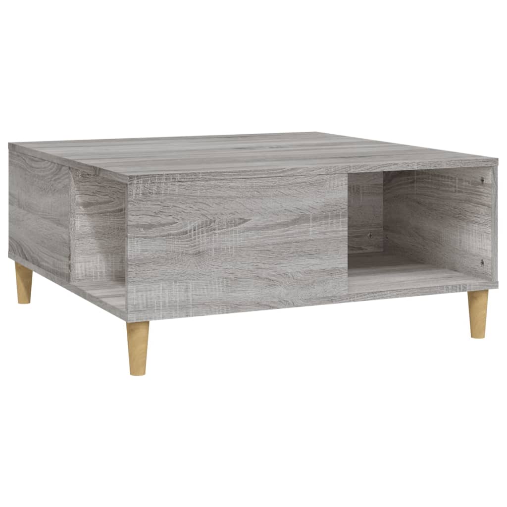 Stolić za kavu boja sivog hrasta 80x80x36,5cm konstruirano drvo