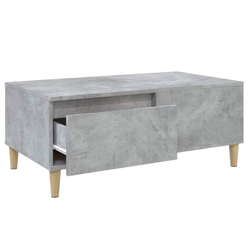 Stolić za kavu boja betona 90x50x36,5 cm konstruirano drvo