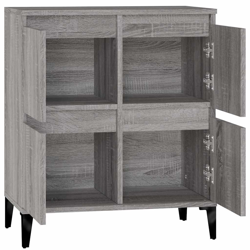 Komoda sivog hrasta sonome 60x35x70 cm od konstruiranog drva