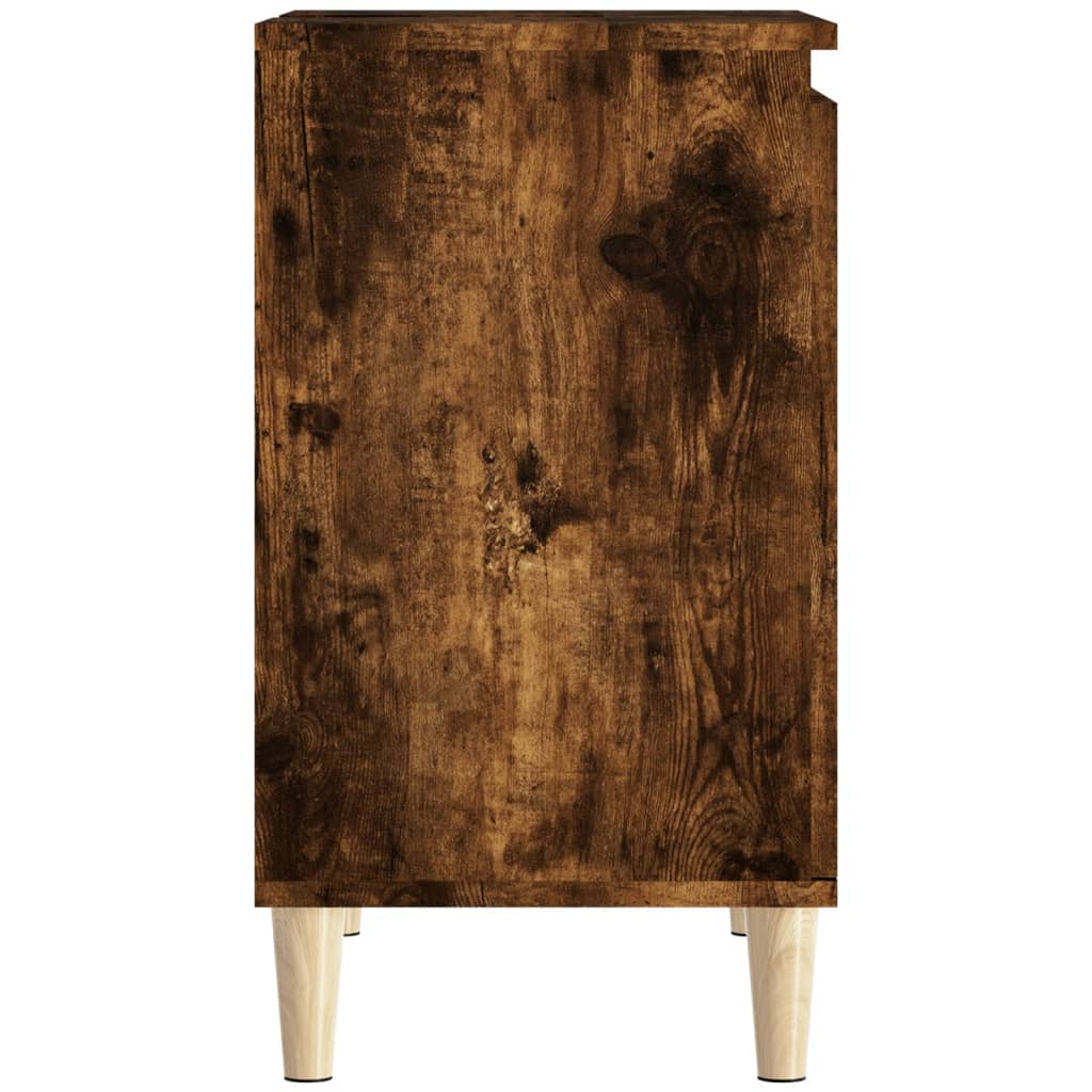 Ormarić za umivaonik boja dimljenog hrasta 58x33x60 cm drveni