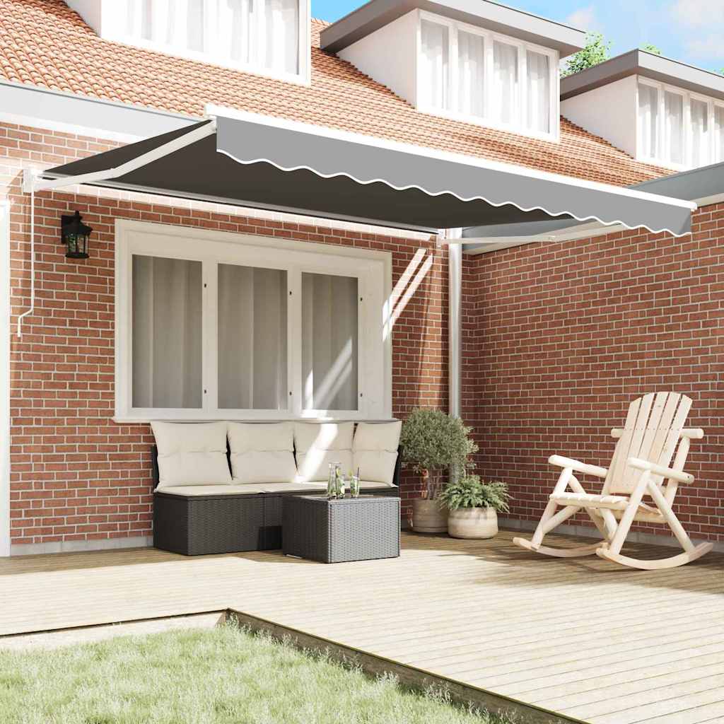 Sklopiva konstrukcija tende Bijeli 350 x 250 cm Aluminij