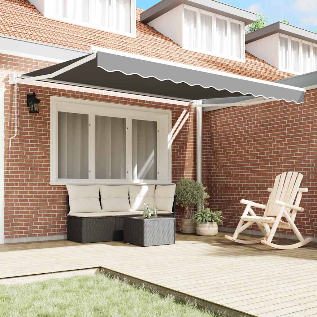 Sklopiva konstrukcija tende Bijeli 350 x 250 cm Aluminij