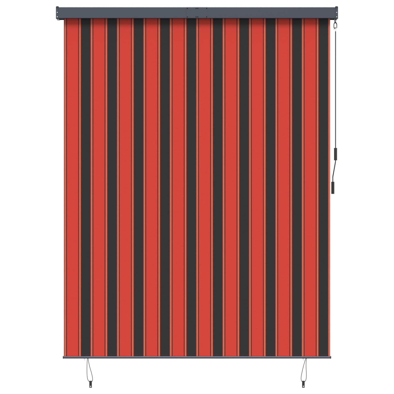 Rolo zavjesa Narančasta i smeđa 200 x 250 cm Tkanina i aluminij