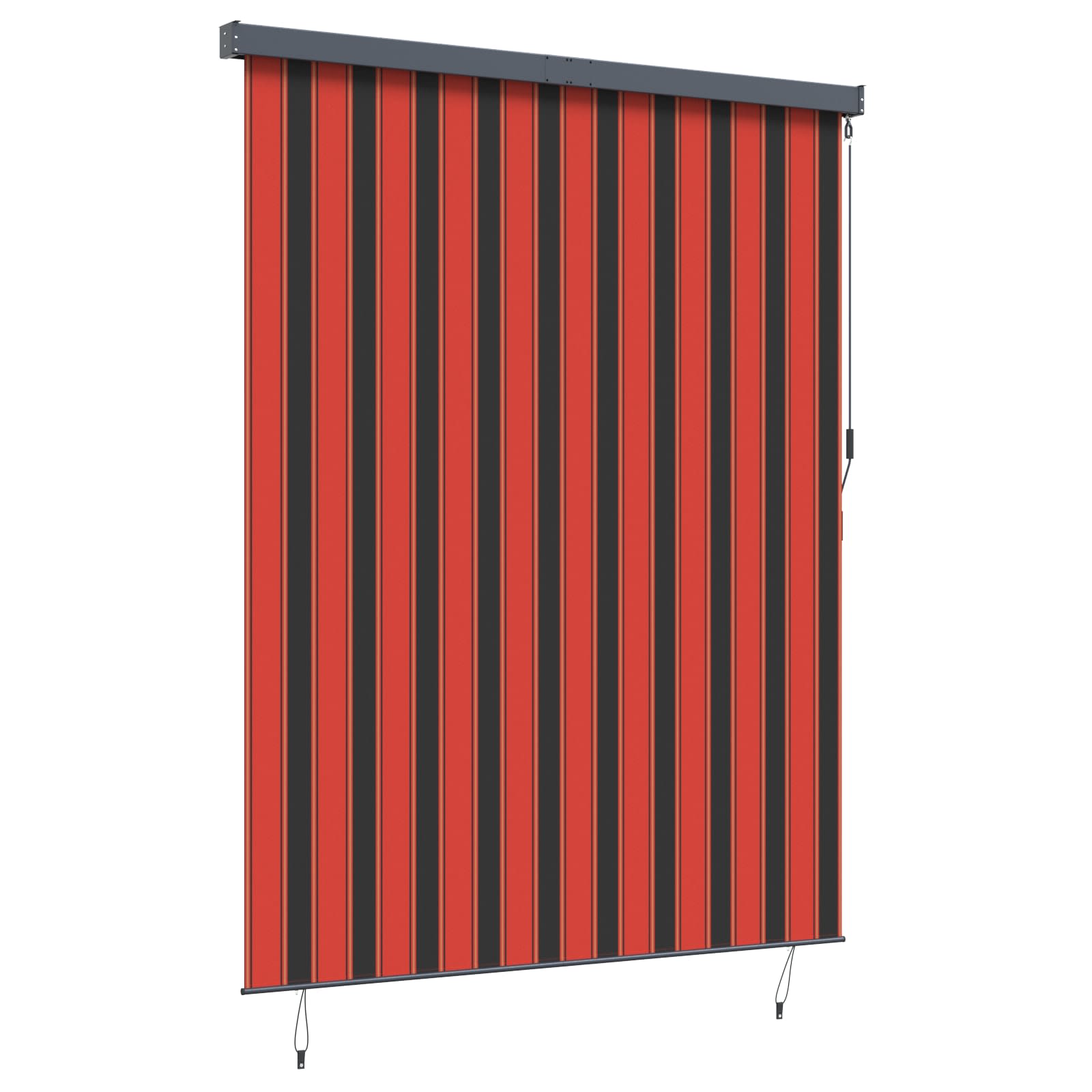 Rolo zavjesa Narančasta i smeđa 200 x 250 cm Tkanina i aluminij