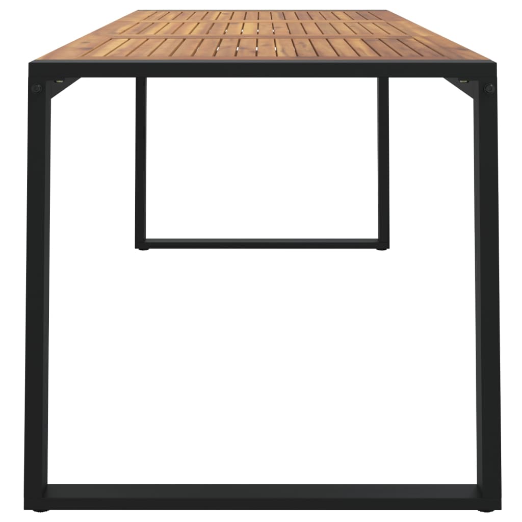 Vrtni stol s U-nogama 180 x 90 x 75 cm od masivnog drva bagrema