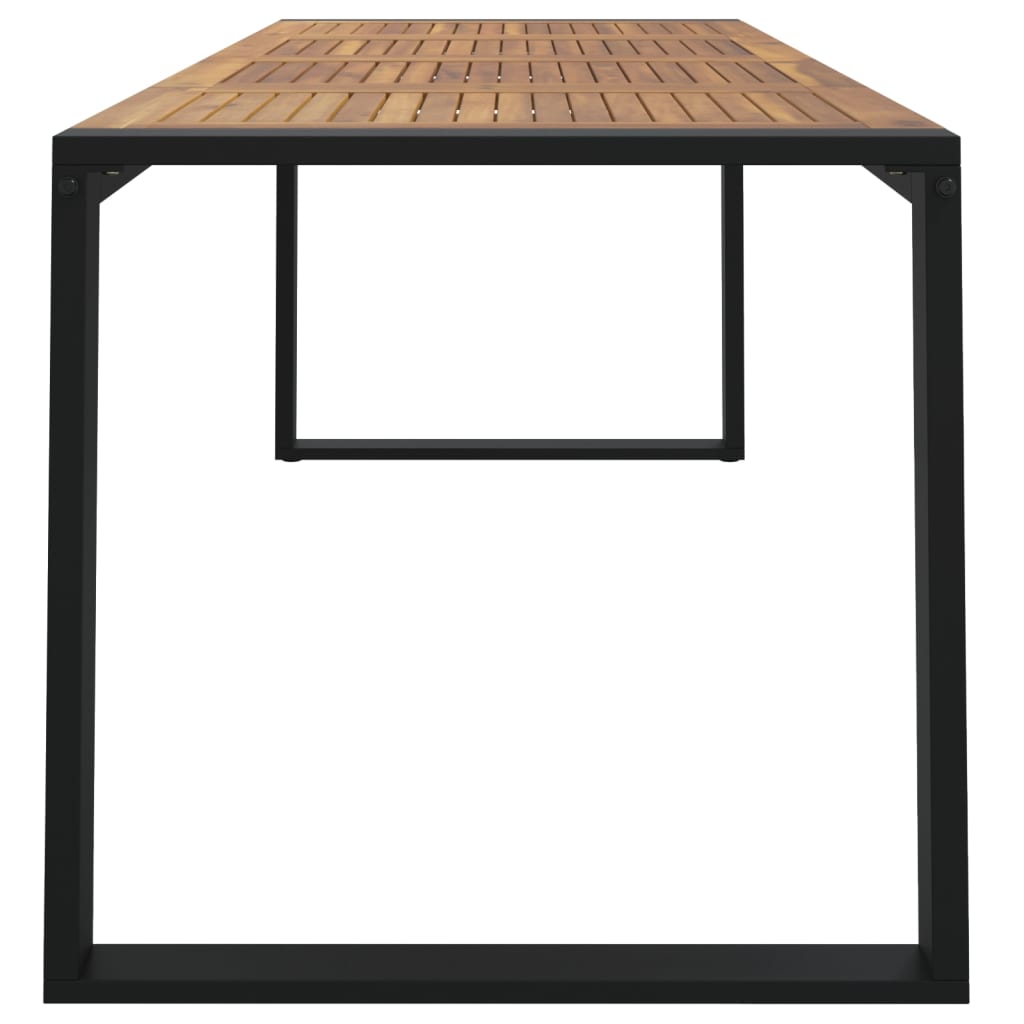 Vrtni stol s U-nogama 200 x 90 x 75 cm od masivnog drva bagrema