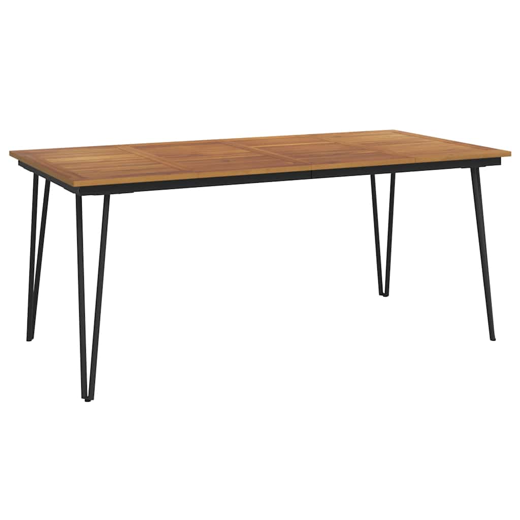 Vrtni stol s U-nogama 180x90x75 cm od masivnog drva bagrema