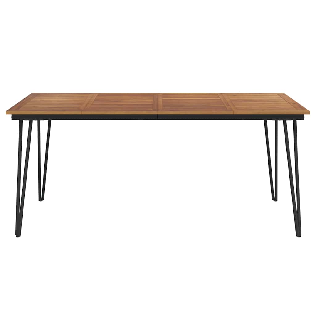 Vrtni stol s U-nogama 180x90x75 cm od masivnog drva bagrema