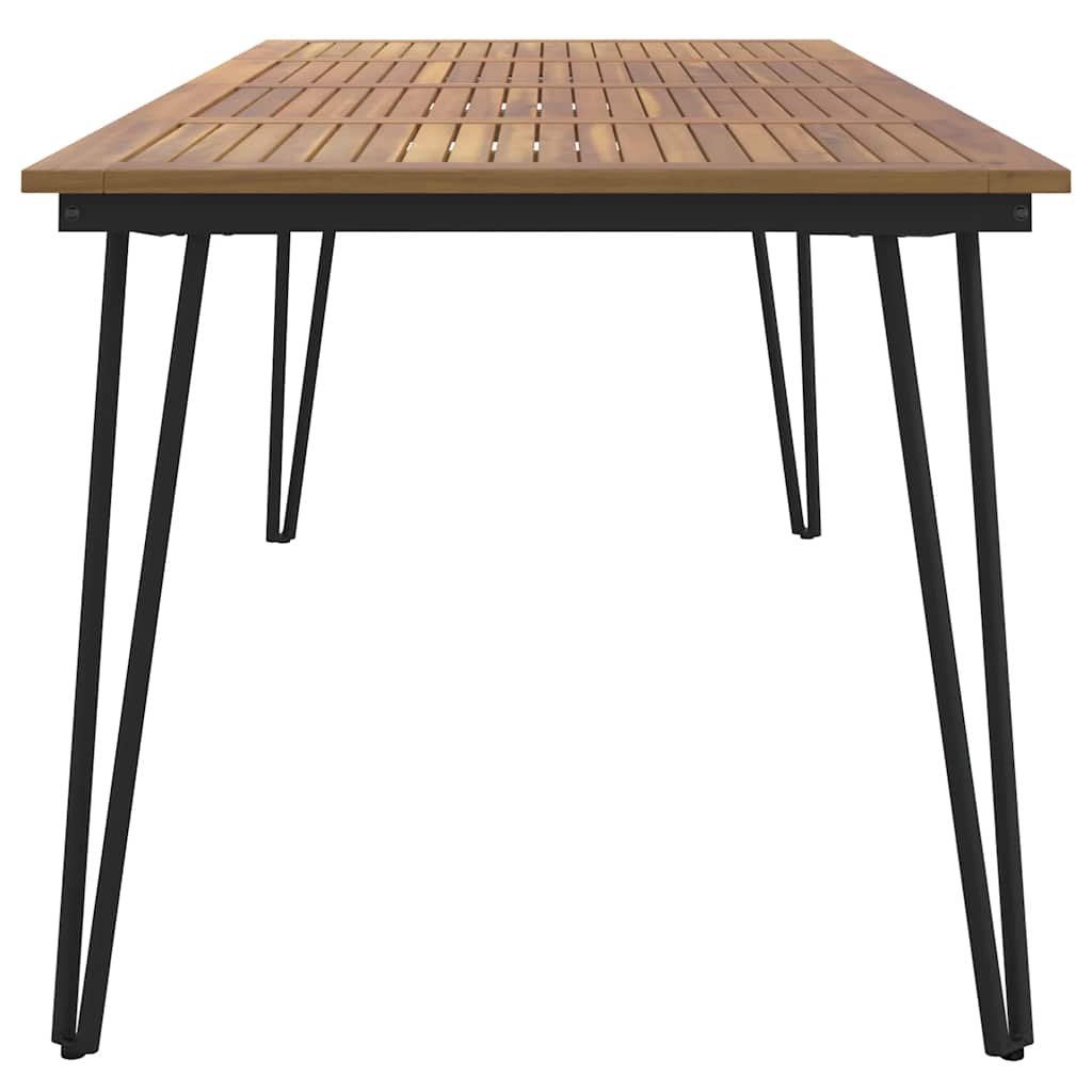 Vrtni stol s U-nogama 180x90x75 cm od masivnog drva bagrema