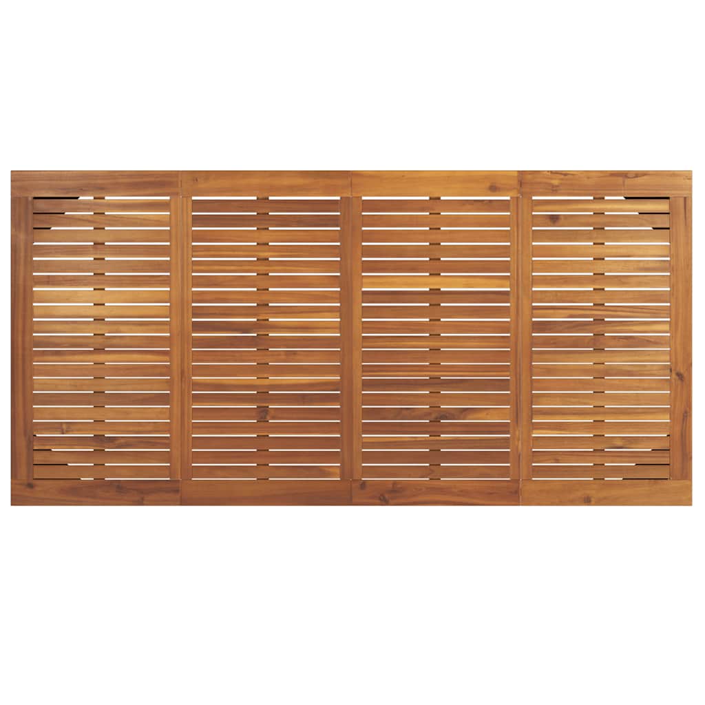 Vrtni stol s U-nogama 180x90x75 cm od masivnog drva bagrema