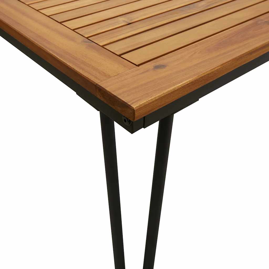 Vrtni stol s U-nogama 180x90x75 cm od masivnog drva bagrema