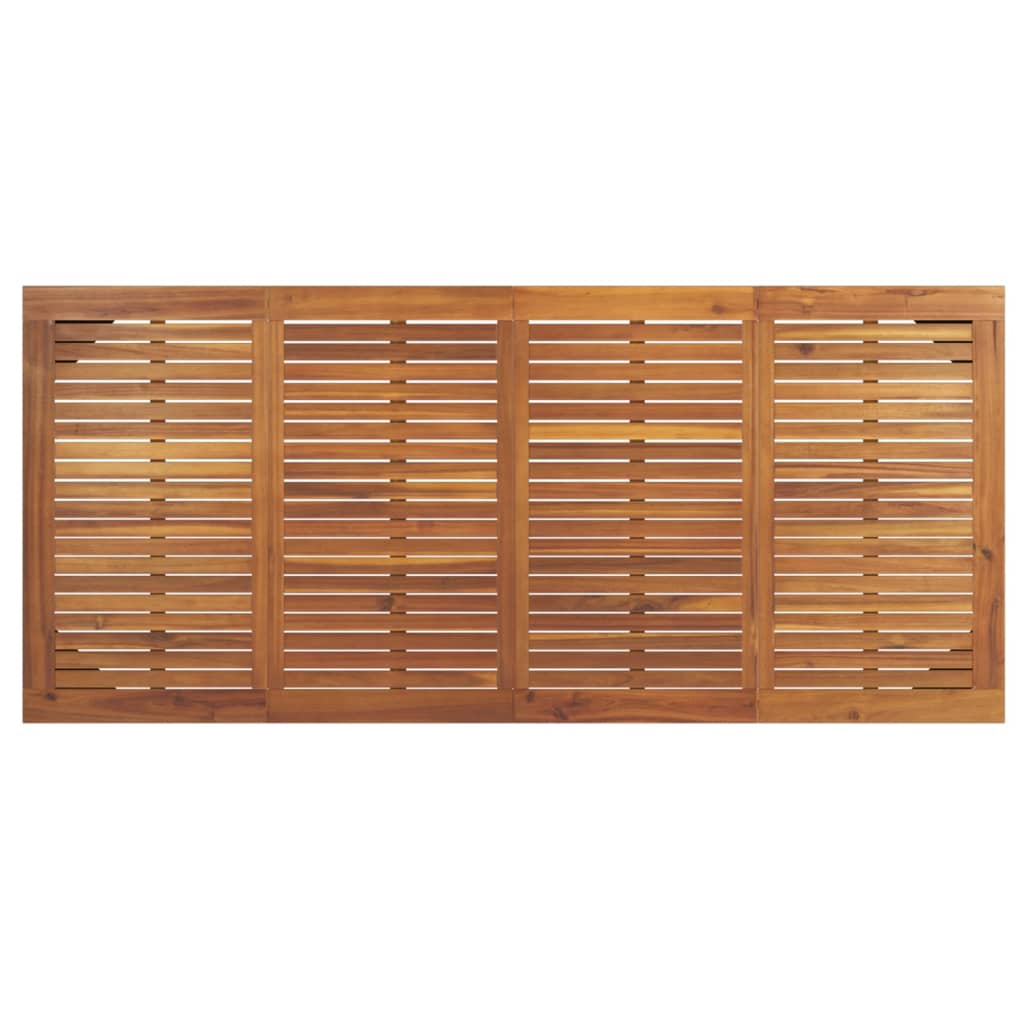 Vrtni stol s U-nogama 200x90x75 cm od masivnog drva bagrema