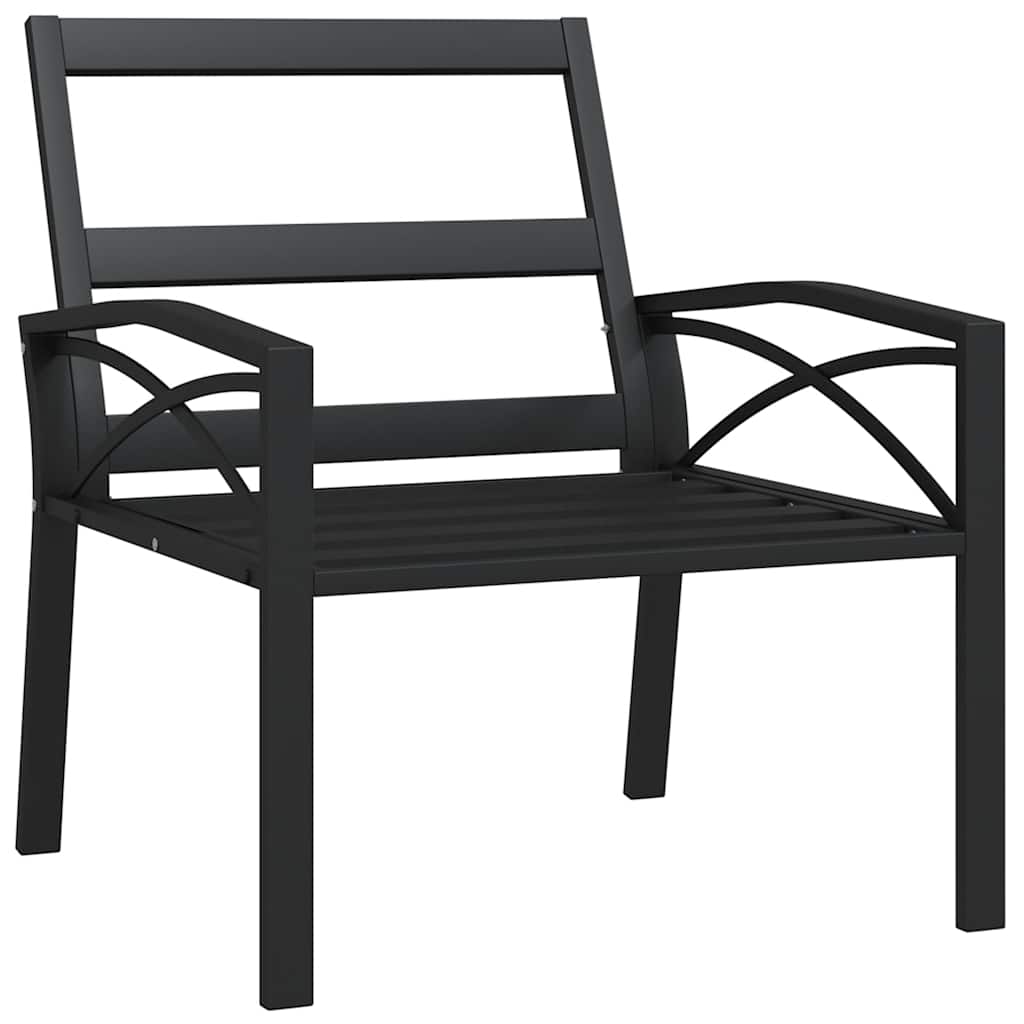 Vrtna stolica sa sivim jastucima 68 x 76 x 79 cm čelična