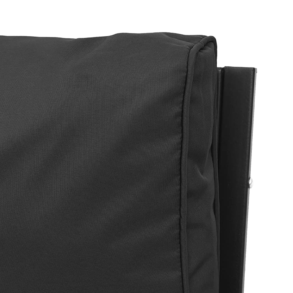 Vrtne stolice sa sivim jastucima 2 kom 62 x 75 x 79 cm čelične