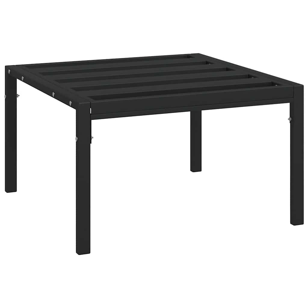 Vrtni taburei sa sivim jastucima 2 kom 60 x 60 x 35 cm čelični