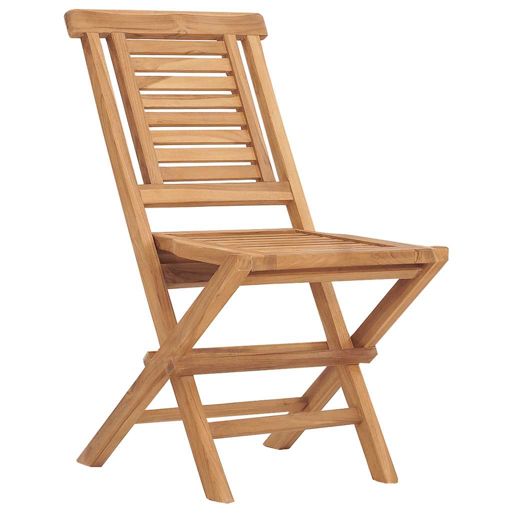 Sklopive vrtne stolice 2 kom 47x63x90 cm od masivne tikovine