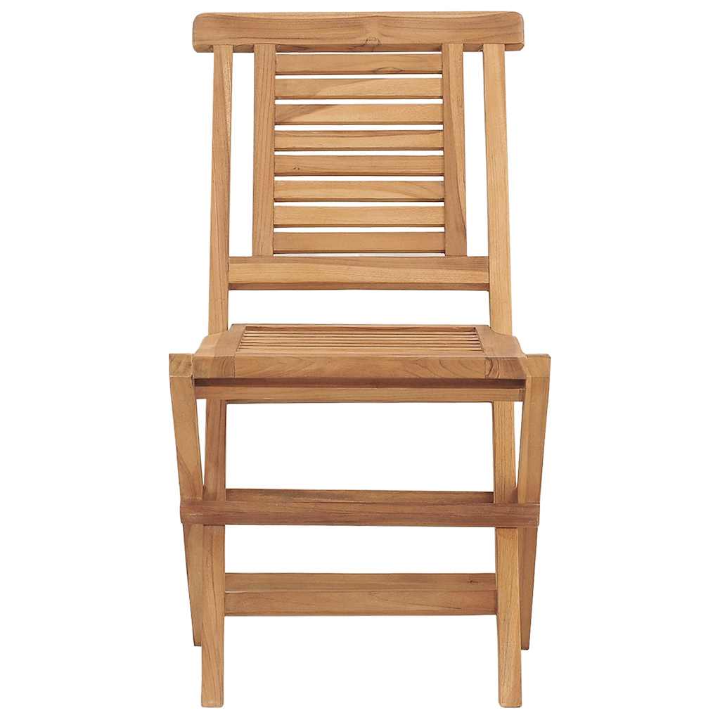 Sklopive vrtne stolice 2 kom 47x63x90 cm od masivne tikovine