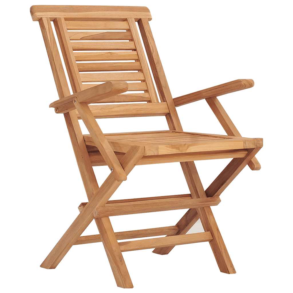 Sklopive vrtne stolice 2 kom 56x63x90 cm od masivne tikovine