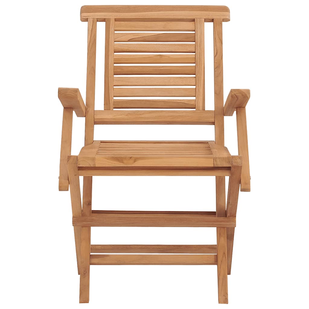 Sklopive vrtne stolice 2 kom 56x63x90 cm od masivne tikovine