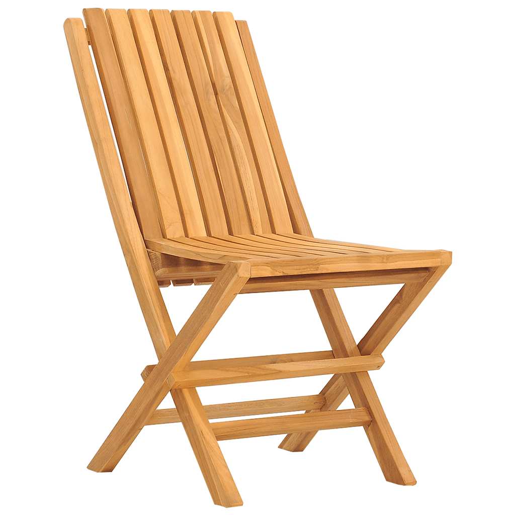 Sklopive vrtne stolice 2 kom 47x47x89 cm od masivne tikovine