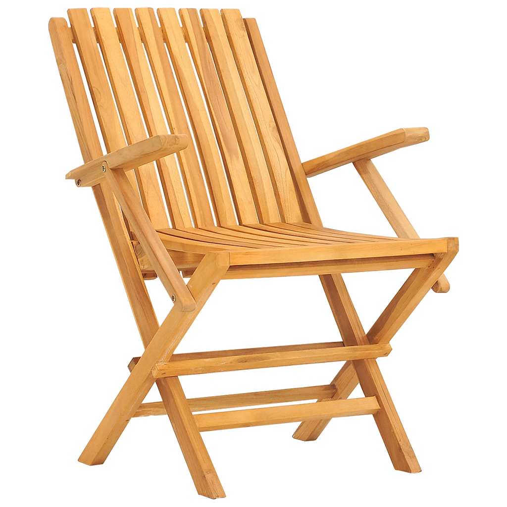 Sklopive vrtne stolice 2 kom 61x67x90 cm od masivne tikovine