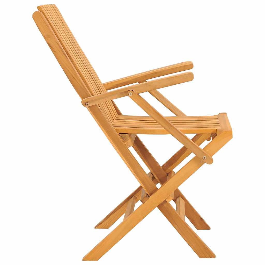 Sklopive vrtne stolice 2 kom 61x67x90 cm od masivne tikovine