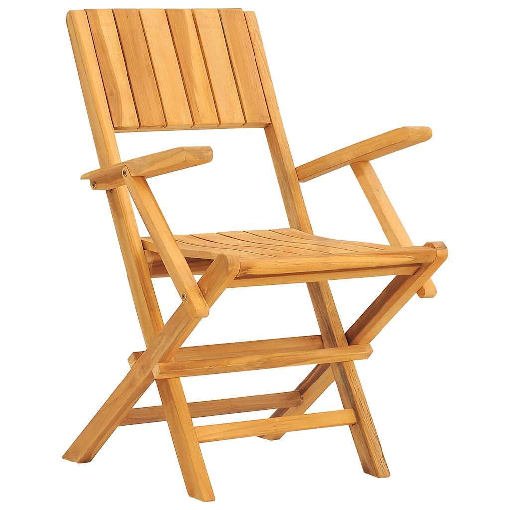 Sklopive vrtne stolice 2 kom 55x61x90 cm od masivne tikovine