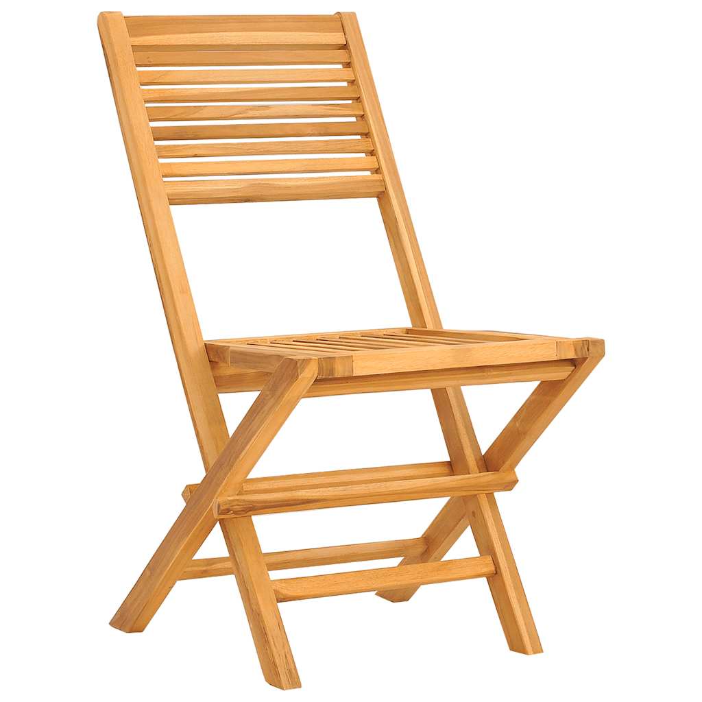 Sklopive vrtne stolice 2 kom 47x62x90 cm od masivne tikovine